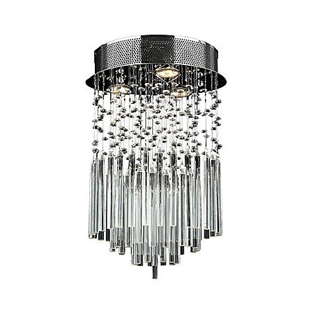 Lámpara empotrada moderna contemporánea de metal galvanizado y cristal Lámpara empotrada moderna contemporánea de metal galvanizado y cristal
