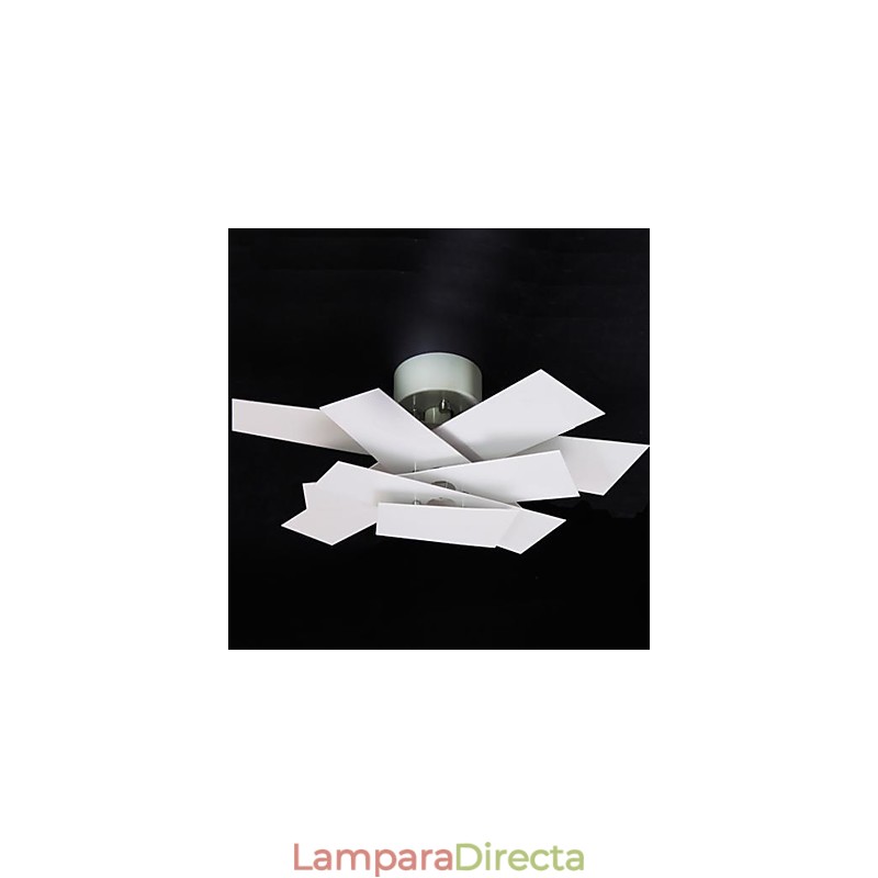 Lámpara empotrada blanca cálida, moderna, sencilla y creativa.