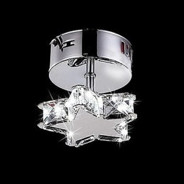 Lámpara de techo moderna y contemporánea de cristal y metal