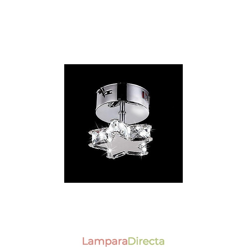 Lámpara de techo moderna y contemporánea de cristal y metal