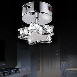 Lámpara de techo moderna y contemporánea de cristal y metal
