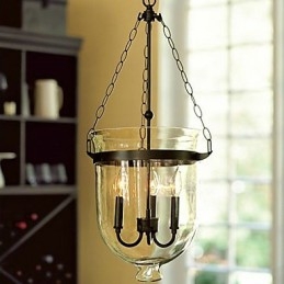Lámpara de araña tradicional clásica vintage estilo mini galvanizada