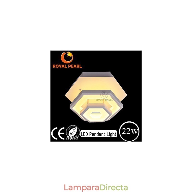 Lámpara de techo moderna de 22 W