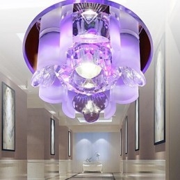 Lámpara de techo moderna contemporánea de cristal y metal