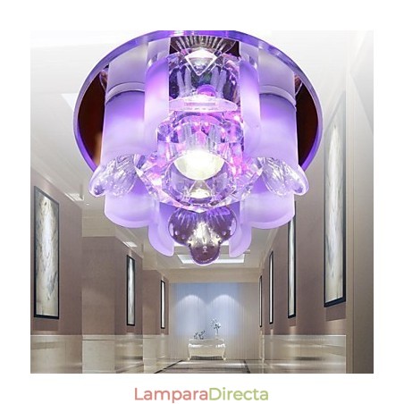 Lámpara de techo moderna contemporánea de cristal y metal Lámpara de techo moderna contemporánea de cristal y metal