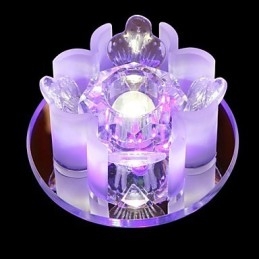 Lámpara de techo moderna contemporánea de cristal y metal