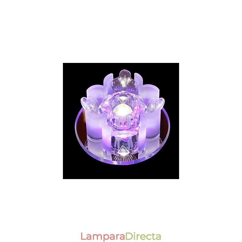 Lámpara de techo moderna contemporánea de cristal y metal