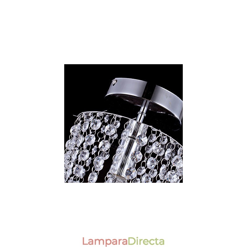 Lámpara de techo de cristal moderna y contemporánea para exteriores de metal