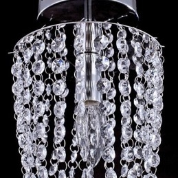 Lámpara de techo de cristal moderna y contemporánea para exteriores de metal