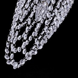 Lámpara de techo de cristal moderna y contemporánea para exteriores de metal