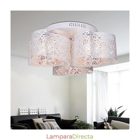 Lámpara redonda de hierro forjado Luz de cúpula con absorción de viento cálido 3 Lámpara redonda de hierro forjado Luz de cúpula con absorción de viento cálido 3