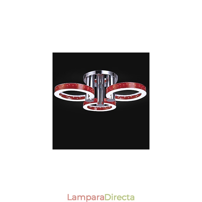 Lámpara empotrada moderna y contemporánea de metal cromado