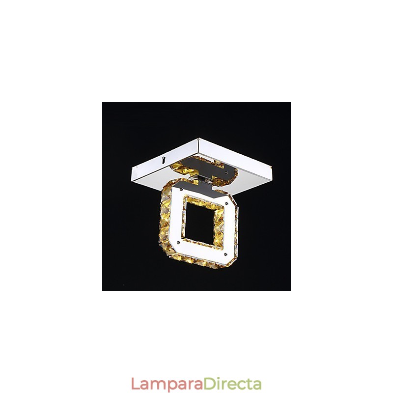 Lámpara de techo moderna y contemporánea de cristal y metal