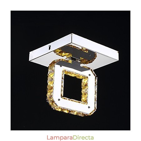 Lámpara de techo moderna y contemporánea de cristal y metal Lámpara de techo moderna y contemporánea de cristal y metal