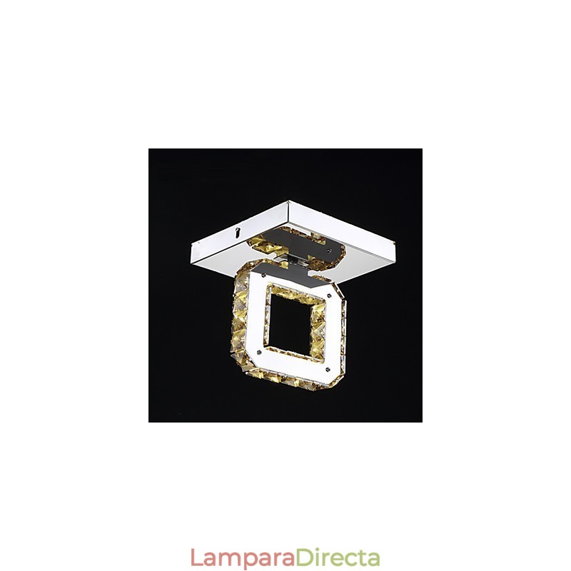 Lámpara de techo moderna y contemporánea de cristal y metal