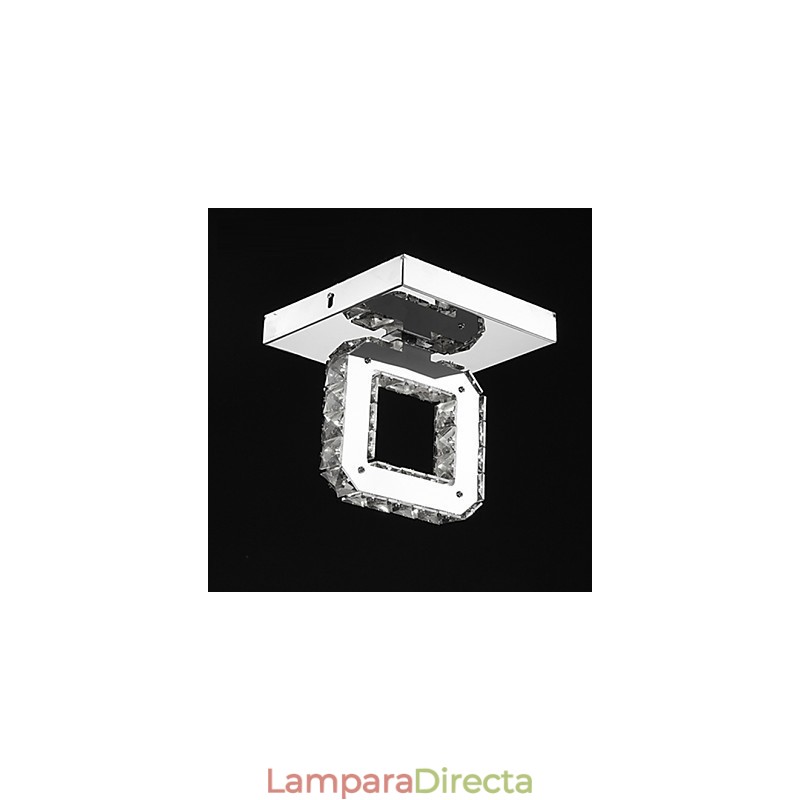 Lámpara de techo moderna y contemporánea de cristal y metal