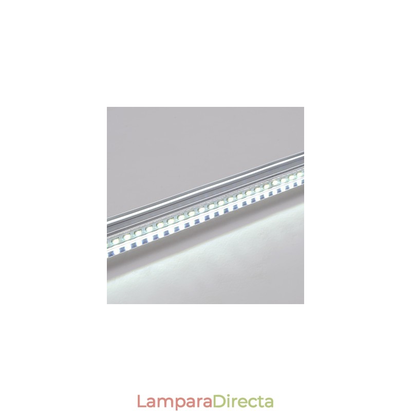Lámpara de techo integrada con panel y borde blanco