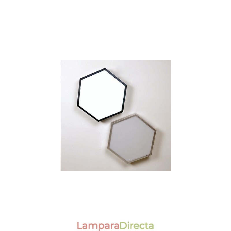 Lámpara de luces de geometría hexagonal con luz de domo absorbente