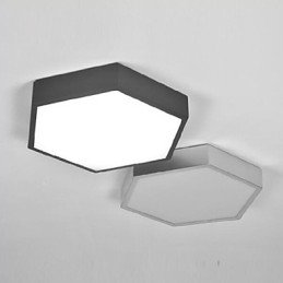 Lámpara de luces de geometría hexagonal con luz de domo absorbente