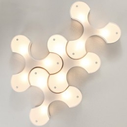 Lámparas de techo modernas de estilo europeo simple Bidesen con diseño de trébol grande