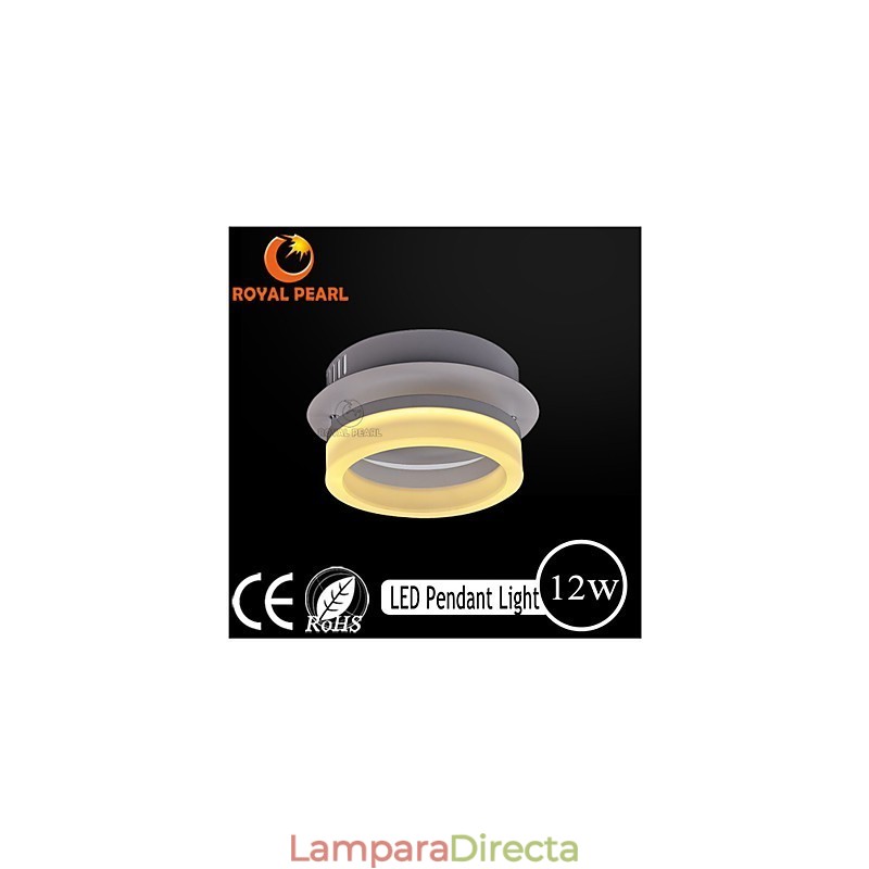 Lámpara colgante blanca cálida de 90 lm y 12 W