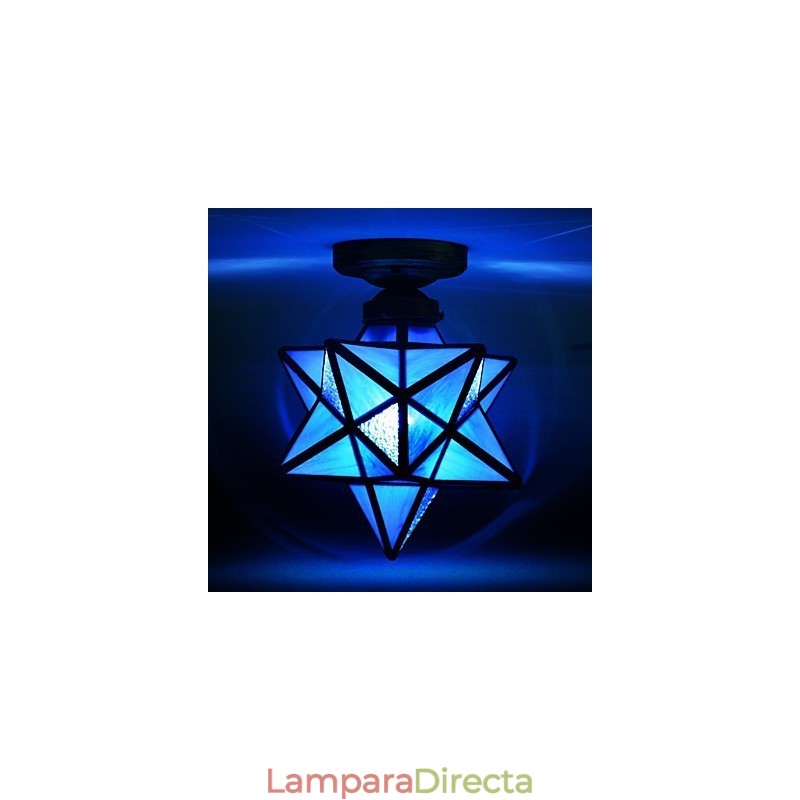 Lámpara de luz de cúpula con estrellas modernas y creativas para porche con individualidad artística