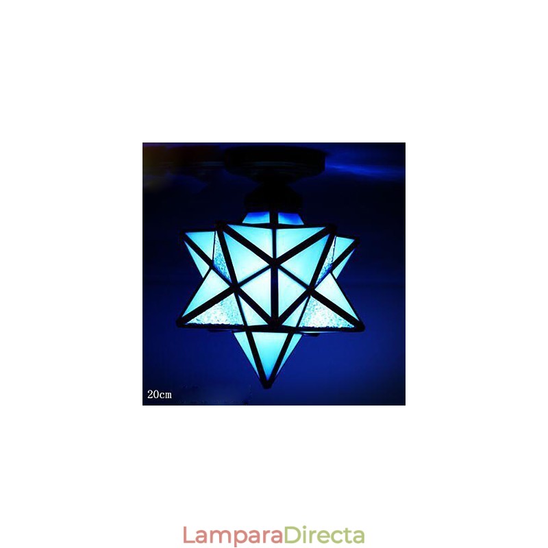 Lámpara de luz de cúpula con estrellas modernas y creativas para porche con individualidad artística
