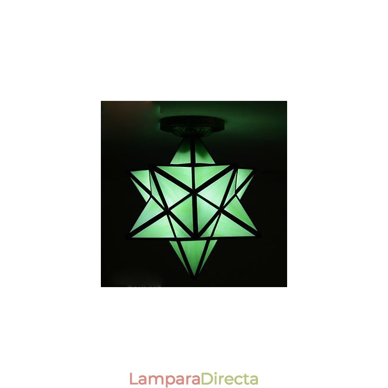 Lámpara de luz de cúpula con estrellas modernas y creativas para porche con individualidad artística