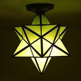 Lámpara de luz de cúpula con estrellas modernas y creativas para porche con individualidad artística