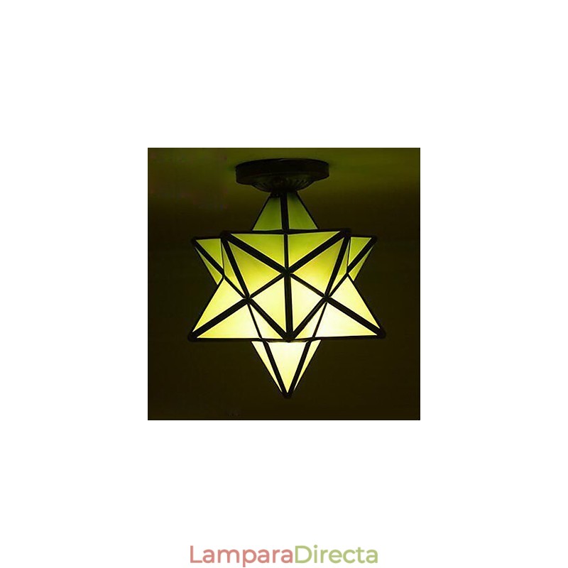 Lámpara de luz de cúpula con estrellas modernas y creativas para porche con individualidad artística
