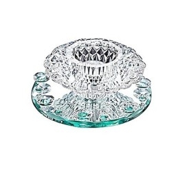 Lámpara empotrada moderna de metal cromado estilo mini de cristal contemporáneo