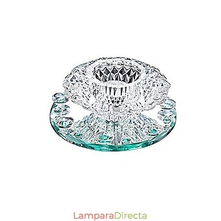 Lámpara empotrada moderna de metal cromado estilo mini de cristal contemporáneo Lámpara empotrada moderna de metal cromado estilo mini de cristal contemporáneo