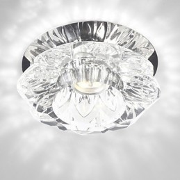 Lámparas de techo de cristal pequeñas modernas, iluminación de lámpara simple garantizada