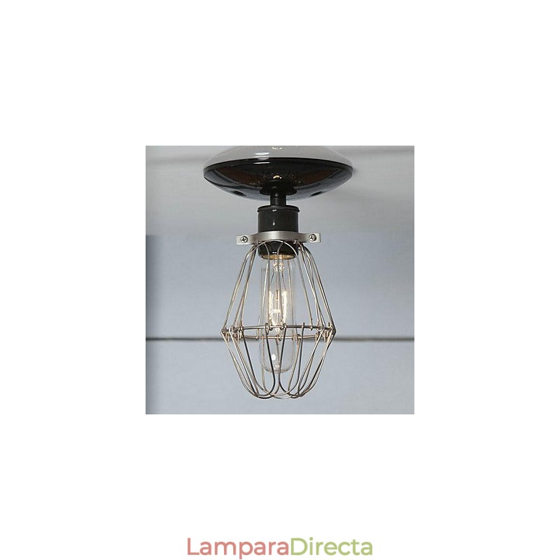 Lámpara empotrada de metal con pintura campestre