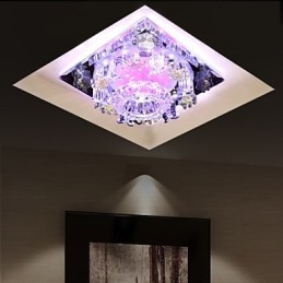 Lámpara de viruela cuadrada, luz de cristal, luz creativa, luz de cúpula, lámpara de tubo