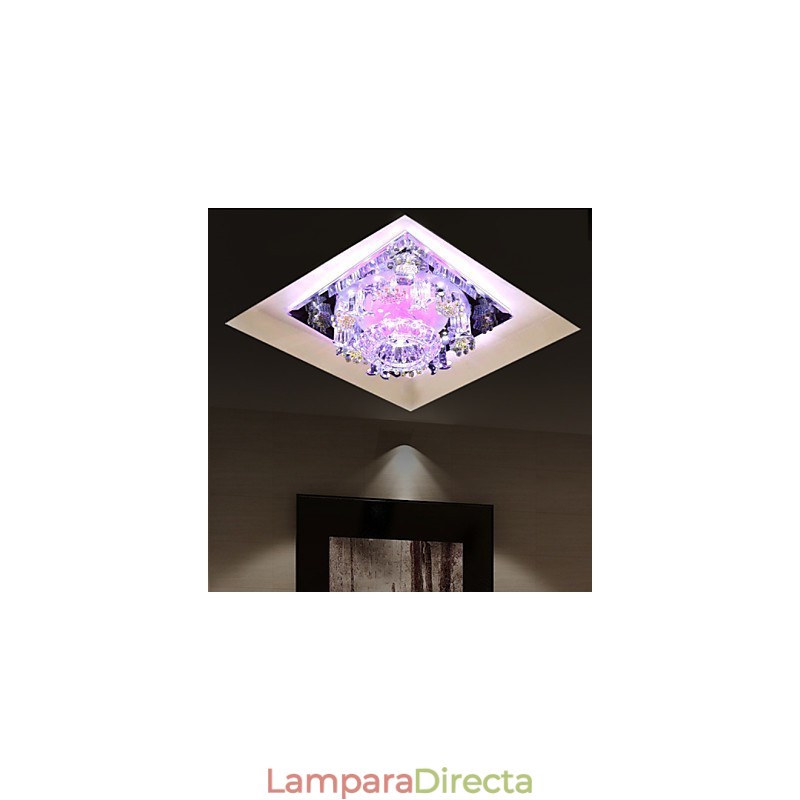 Lámpara de viruela cuadrada, luz de cristal, luz creativa, luz de cúpula, lámpara de tubo