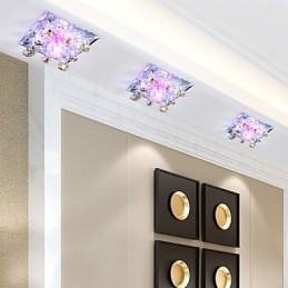 Lámpara de viruela cuadrada, luz de cristal, luz creativa, luz de cúpula, lámpara de tubo