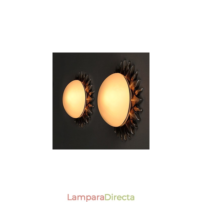 26*8CM Arte de dibujos animados contemporáneo y contraído Girasoles absorben la luz de la cúpula
