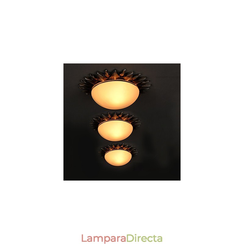 26*8CM Arte de dibujos animados contemporáneo y contraído Girasoles absorben la luz de la cúpula