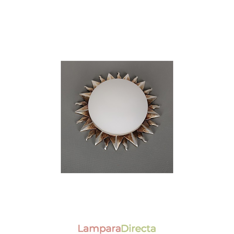 26*8CM Arte de dibujos animados contemporáneo y contraído Girasoles absorben la luz de la cúpula