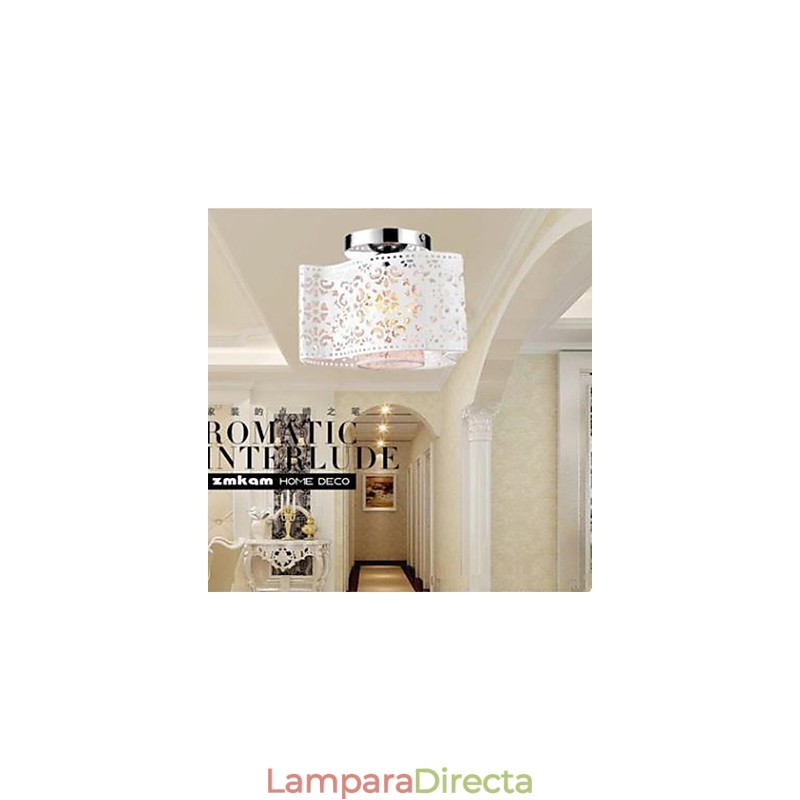 Lámpara contemporánea y compacta de un solo cabezal para absorber la luz del domo