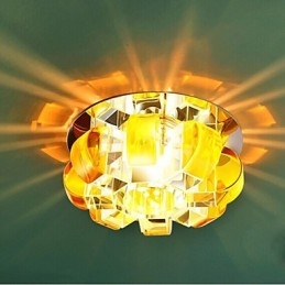 Lámpara de cristal SMD de 12 x 4,5 cm con tubo creativo, foco de luz de cúpula absorbente