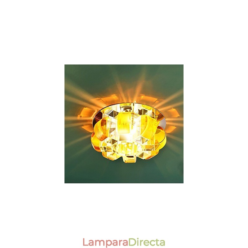 Lámpara de cristal SMD de 12 x 4,5 cm con tubo creativo, foco de luz de cúpula absorbente