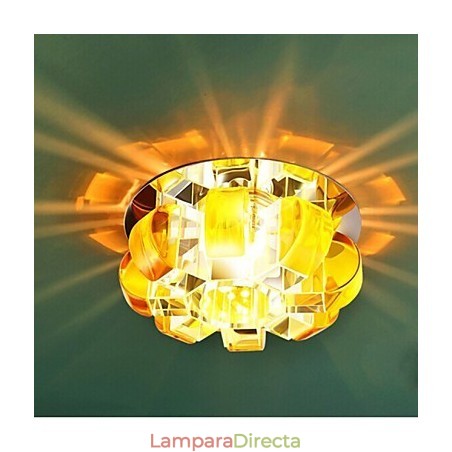 Lámpara de cristal SMD de 12 x 4,5 cm con tubo creativo, foco de luz de cúpula absorbente Lámpara de cristal SMD de 12 x 4,5 cm con tubo creativo, foco de luz de cúpula absorbente