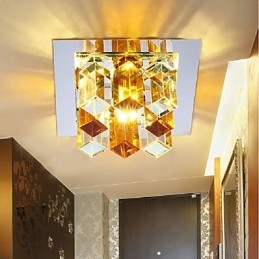 Lámpara de cristal SMD de 12 x 4,5 cm con tubo creativo, foco absorbente, luz de cúpula