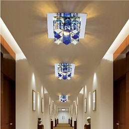 Lámpara de cristal SMD de 12 x 4,5 cm con tubo creativo, foco absorbente, luz de cúpula