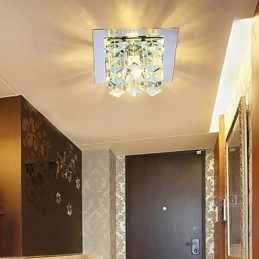 Lámpara de cristal SMD de 12 x 4,5 cm con tubo creativo, foco absorbente, luz de cúpula