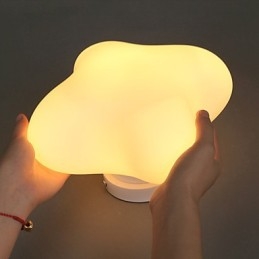 Lámpara de cúpula de cristal con forma de hierba de la suerte, contemporánea y contraída, de un solo cabezal, de 22 x 22 cm