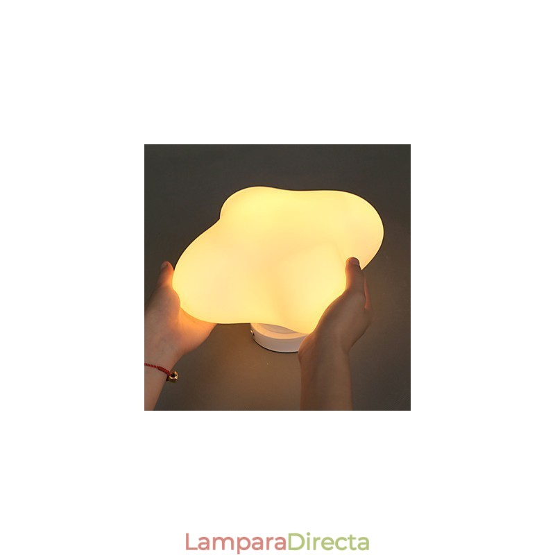 Lámpara de cúpula de cristal con forma de hierba de la suerte, contemporánea y contraída, de un solo cabezal, de 22 x 22 cm