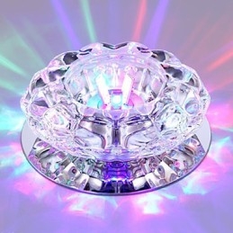 Lámpara de techo de cristal SMD 3W, lámpara creativa, luz de cúpula absorbente